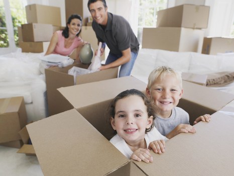 Loading furniture into a van for a Hackney home move