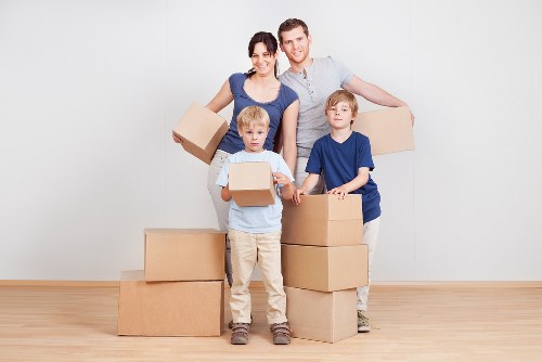 Student removal van prepared for a local move in Hackney