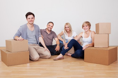 Preparing furniture and boxes for storage in Hackney