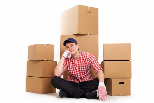 Low-carbon van loading donated furniture for charity reuse